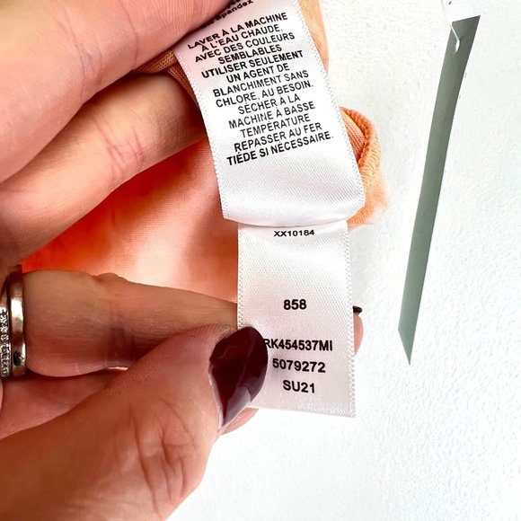 NWT Abound Orange Tie Dye Button Up Tee Shirt Size M - Picture 9 of 10